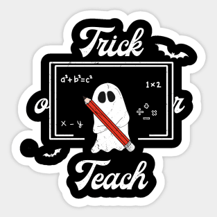 halloween trick or teach ghost teaching Sticker